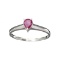APP: 0.5k Fine Jewelry 0.25CT Pear Cut Ruby And Sterling Silver Ring