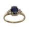 APP: 1.1k Fine Jewelry Designer Sebastian 14KT Gold, 1.67CT Blue And White Sapphire Ring