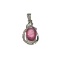 APP: 1k Fine Jewelry 3.00CT Red Ruby And White Sapphire Sterling Silver Pendant