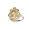 APP: 0.5k Fine Jewelry Designer Sebastian, 3.25CT Oval Cut Citrine And Sterling Silver Cluster Ring