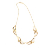 *Fine Jewelry 14KT Gold, Diamond Cut, Oval Link, 9.6GR. 17'' Necklace