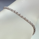APP: 3.1k *Fine Jewelry 14KT White Gold, 0.55CT Round Brilliant Cut Diamond Bracelet