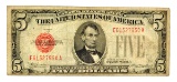 1928 $5 U.S. Red Seal Note