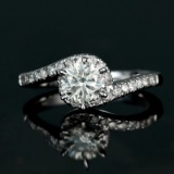 APP: 5.2k *Fine Jewelry 14 kt. White Gold, 1.00CT Round Brilliant Cut Diamond Engagement Ring