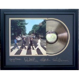 Beatles Engraved Abbey Road Gold Record