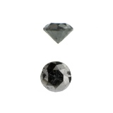 APP: 0.3k 0.41CT Round Cut Black Diamond Gemstone