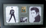 Engraved Elvis Presley Signature With Real Swatch of Clothing