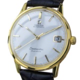 *Omega Seamaster Calibre 565 Men's Gold Plate Automatic 34mm Watch c1960 -P-