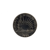 1986 Uncirculated Liberty Half Dollar Coin