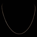 *Fine Jewelry 14KT Gold, 3.7GR, 18'' Diamond Cut Rope Chain