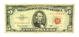 Rare 1963 $5 Red Seal United States Note