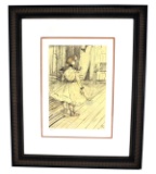 Toulouse-Lautrec (After) ''Dans les Coulisses'' Rare Museum Framed 18x22 Ltd. Edition 332/350