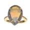 APP: 3.2k 14 kt. Yellow/White Gold, 1.97CT White Fire Opal And Diamond Ring