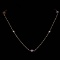 *Fine Jewelry 14KT Gold Diamond Cut, 2.7GR, 16'' Amethyst, Blue Topaz, Citrine Stations Boston Chain