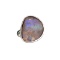 APP: 0.9k Fine Jewelry 10.50CT Free Form Blue Boulder Brown Opal And Sterling Silver Ring