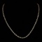 *Fine Jewelry 14KT Gold, 3.1GR, 16'' Corrugated Oval Chain