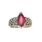 APP: 3.5k Fine Jewelry Designer Sebastian 2.46CT Marquise Cut Ruby and Sterling Silver Ring