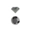 APP: 0.7k 0.90CT Round Cut Black Diamond Gemstone