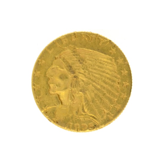 1925-D $2.50 Indian Head Gold Coin