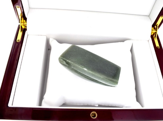 APP: 7k 584.00CT Rectangle Cut Green Jade Gemstone