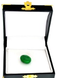 APP: 0.8k 14.15CT Oval Cut Cabochon Green Beryl Gemstone