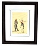 Toulouse-Lautrec (After) ''Dresseur De Chiens'' Rare Museum Framed 19x22 Ltd. Edition 332/350