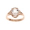 APP: 1.4k Fine Jewelry 14KT Gold, 1.65CT Oval Cut Morganite Ring