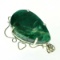 APP: 10.1k Fine Jewelry Designer Sebastian 298.29CT Pear Cut Green Beryl and Sterling Silver Pendant
