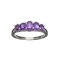 APP: 0.3k Fine Jewelry 1.43CT Oval Cut Purple Amethyst And Sterling Silver Ring