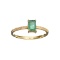 APP: 0.8k Fine Jewelry Designer Sebastian 14KT Gold, 0.60CT Green Emerald And Diamond Ring