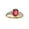 APP: 1k Fine Jewelry Designer Sebastian 14KT Gold, 1.37CT Ruby And White Sapphire Ring