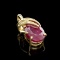 APP: 2.6k Fine Jewelry 14 kt. Gold, 12.08CT Ruby And Diamond Pendant