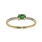 APP: 0.7k Fine Jewelry 14KT Gold, 0.20CT Emerald and 0.04CT Diamond Ring