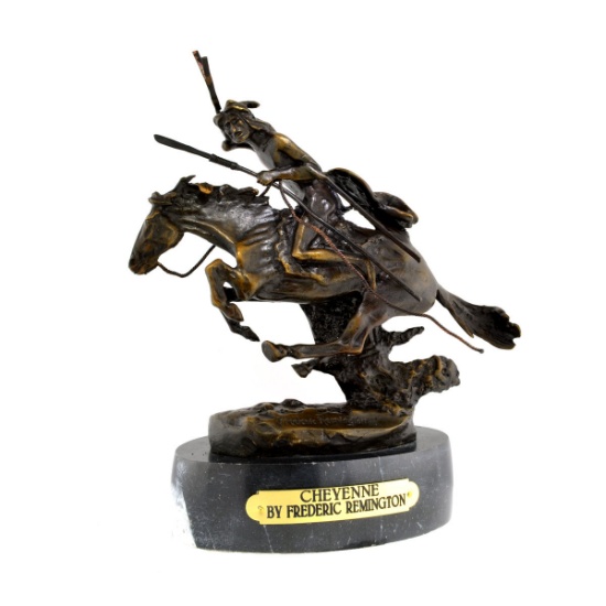 Cheyenne- By Frederic Remington- Bronze Reissue