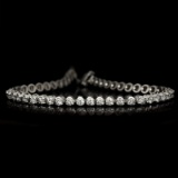 APP: 7k *Fine Jewelry 14KT White Gold, 3.00CT Round Brilliant Cut Diamond Bracelet