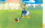 Walt Disney (After) Serigraph, Cell, Donald's Golf Game W/ Certificate Of Authenticity