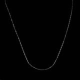 *Fine Jewelry 14KT White Gold, 18'' Diamond Cut Link Chain