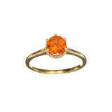 APP: 0.6k Fine Jewelry Designer Sebastian 14KT Gold, 0.87CT Citrine And Diamond Ring