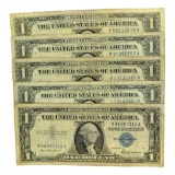 (5) 1957 $1 U.S. Silver Certificates