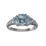 APP: 0.3k Fine Jewelry 2.38CT Topaz And Sterling Silver Ring