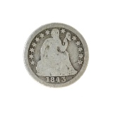 1843 Liberty Seated Dime Coin