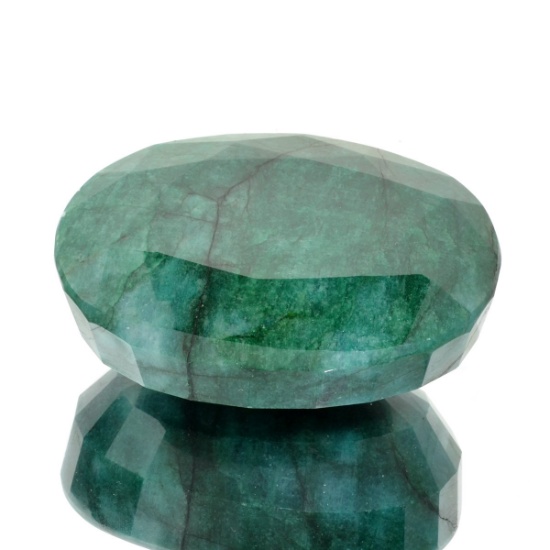 APP: 92k 1,373.40CT Oval Cut Emerald Gemstone