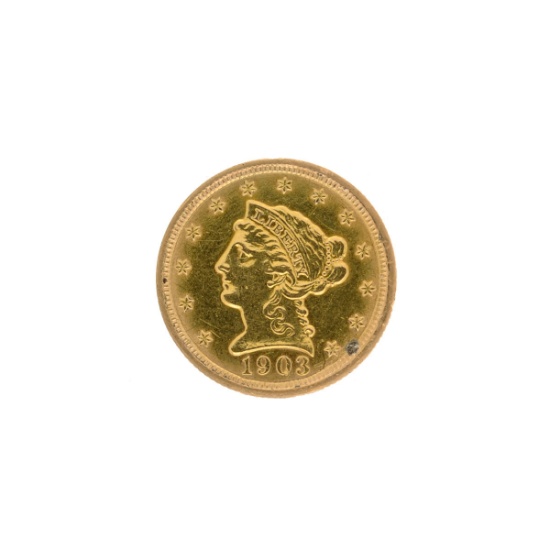 1903 $2.50 U.S. Liberty Head Gold Coin