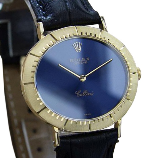 *Rolex Cellini 18k Solid Gold Swiss Made Mens Manual 1971 Luxury Dress Watch -P-