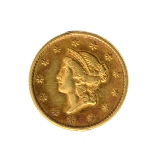 1853 $1 U.S. Liberty Head Gold Coin - Great Investment - (JG PS)