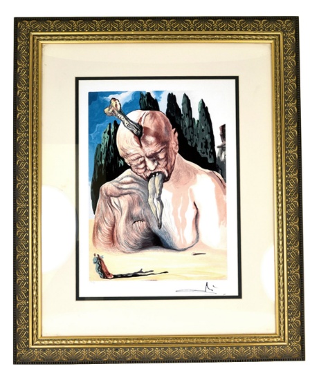 SALVADOR DALI (After) ''The Devil Logician'' Framed 20x24 Ltd. Edition (Dimensions Are Approximate)