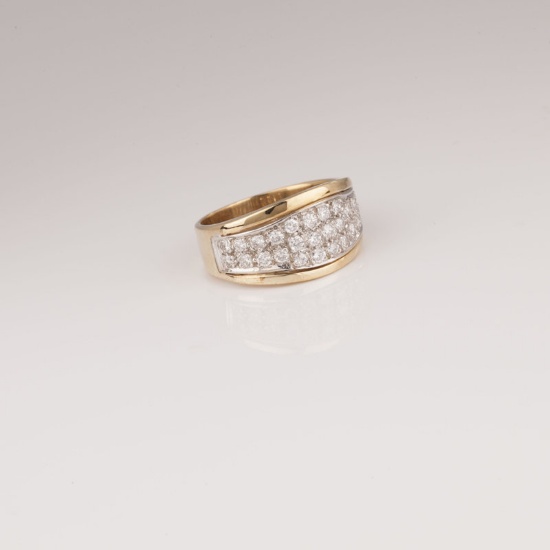*Fine Jewelry Custom Made 14kt Gold And 1.00CT Diamond Ring (FR F526)