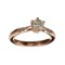 APP: 4.5k Fine Jewelry 14 kt. Rose Gold, 0.55CT Round Cut Diamond Ring