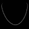 *Fine Jewelry 14KT White Gold, 4.5GR, 18'' Medium Twisted Round Link Chain