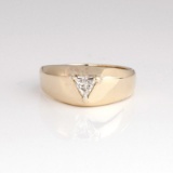 *Fine Jewelry 14 kt. Gold, New Custom Made 0.30CT Diamond One Of a Kind Ring
